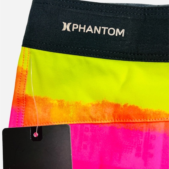 Hurley Phantom Boys Kids Board Shorts Surf Swim Trunks Multicolor Size 20/30 - Picture 7 of 9